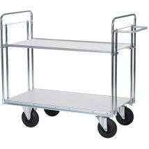 Wagen Voor Zware Lasten - 2 Plateaus 1000x520 Mm - 500 Kg, - Helge Nyberg