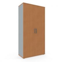 Hoge Kast Viva, 179 X 90 X 42 Cm, Met Deur, Beuken/grijs,