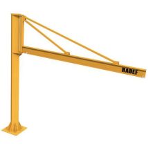 Kolomzwenkkraan 250 Kg Ber. 2 M + Elek. Takel 62/05r, - Hadef