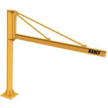 Set kolomzwenkkraan met driehoekige giek en elektrische takel - Hefvermogen 250 tot 1000 kg - HADEF - Hadef
