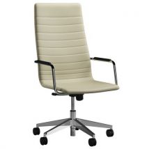 Directiestoel Visual met pvc-gecoate stoffen bekleding - Quadrifoglio