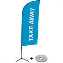 Beach Flag Alu Wind compleet - TAKE AWAY - kruisvoet - Showdown. - Showdown Displays