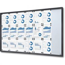 Vergrendelbare Vitrine Met Schuifdeuren - 21xa4, - Showdown Displays