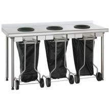 Wandtafel Met Opstaande Steun En 3 Zakhouders, - Tournus Equipement