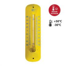 Thermometer voor binnen/buiten van metaal, 20 cm - Velamp - Velamp
