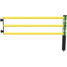 D-Flexx - Flexibele Draaideur Juliet - Zwart/Geel - 2000 mm - Modulair - Binnen & Buiten