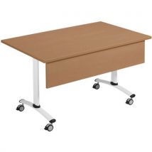 Klaptafel As Gelamineerd + Front 80x80 Cm Beuken/wit, - Manutan Expert