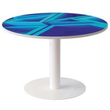 Ronde Tafel Ø 115 Cm Blad Motief Driehoek - Manutan Expert, - Manutan Expert