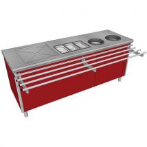 Voorsorteerkast Volwassen Kersenrood Behuizing, - Tournus Equipement