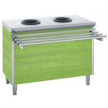 Buffetmeubel opruim centrale met 2 zakhouders - Tournus Equipement