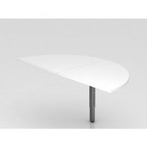 Aanbouwtafel 160x80 cm R Series 1/2 cirkel - Hammerbacher - Hammerbacher