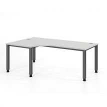 Tafel vierkant met 4 vierkant poten Q serie - 200x120cm - Hammerbacher - Hammerbacher