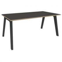 Bureau enkelzijdig, Steel Graphite carbon voet - Simmob
