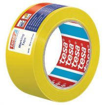 Tesa - Geplastificeerde PVC-tape voor tijdelijke grondmarkering 60760 - tesa