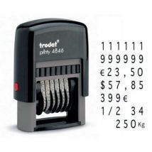 Nummerstempel Printy 6 Banden - Hoogte Cijfers 4mm - Trodat, - Trodat