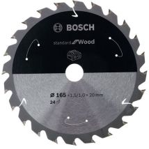 Cirkelzaagblad Voor Accuzagen Wood 165x15.875x1.5/1.0 24t, - Bosch