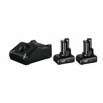 Accu Starterset 12v Li-ion 2x6.0ah + Lader Gal 12 V-40, - Bosch