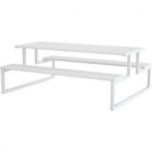 Picknicktafel Van Gegalvaniseerd Staal - Wit,
