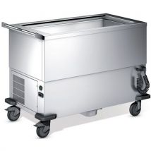 Voedselverdeelwagen gekoeld voor 3x GN - Blanco - Blanco