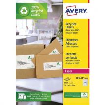Avery - Gerecycled etiket Avery - Voor laserprinter - Avery