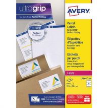 Verzendetiket, Ultragrip - Voor laserprinter - Avery