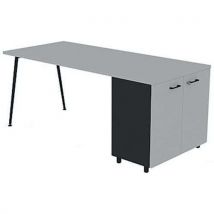 Bureau met kantoorkast 140x80 cm HB - Quadrifoglio - Quadrifoglio
