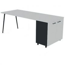 Bureau met kantoorkast 160x80 cm HB - Quadrifoglio - Quadrifoglio