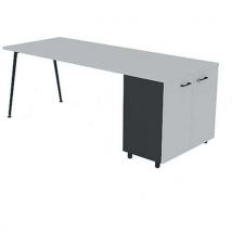 Bureau met kantoorkast 160x80 cm HB - Quadrifoglio - Brand