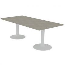 Vergadertafel rechthoekig blad 210x100 cm, 2 poten - Quadrifoglio - Quadrifoglio