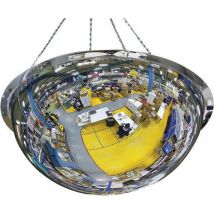 Kaptorama - Bolvormige spiegel met halve bol Plexi+ - Zicht 360° - Bevestiging met magneten - Kaptorama