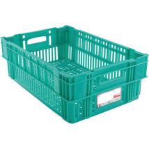 Geperforeerde Stapelbare En Nestbare Kist - 37 L - Groen, - Gilac