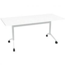 Vergadertafel 160x70x73 Pop-up - Wit/wit, - Quadrifoglio