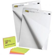 2 Meeting Charts Effen + 4 Blokken Post-it Gratis, - Post-it