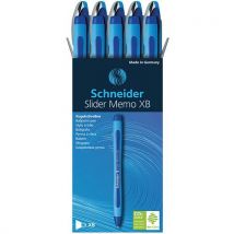 Balpen - Memo Xb - Blauw/blauw - 10 Stuks - Schneider, - Schneider