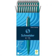 Balpen - K15 - Groen - 20 Stuks - Schneider, - Schneider