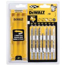 Decoupeerzaagblad Voor Hout 10-delig + 1 Cassette, - Dewalt