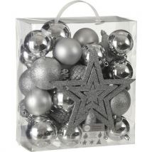 Kerstbal Onbreekbaar Zilver,