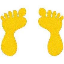 Beaverswood - Sticker voor vloer - Afdruk van een blote voet