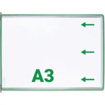 Zichtpaneel Tarifold A3 horizontaal, opening rechts - Djois - Djois Made By Tarifold