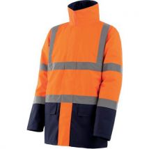 Parka Tweekleurig Hoge Zichtbaarheid Donkerblauw/oranje L, - Singer Safety