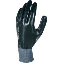 Zwarte nitrilhandschoenen volledige polyestercoating - Singer - Singer Safety