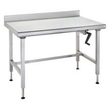 Werktafel ergonomisch in hoogte verstelbaar met achterwand - Tournus Equipement
