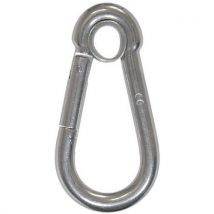 Musketon In Peervorm Geplooid Oog Rvs D8 Mm - Set Van 10, - Godet