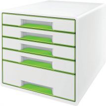 Ladenblok Wow Cube 5 Laden A4 Maxi Wit/groen, - Leitz