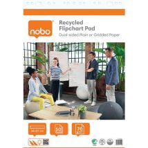 Flipoverblok Recycled 58x81cm Geruit/blanco 70gr 50vel, - Nobo