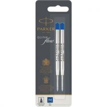 Navulling Balpen Quinkflow, Medium Punt, Blauw, Set Van 2, - Parker