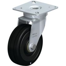 Blickle - Zwenkwiel LPA-VPA 75K-EL - Massief rubber, kogellager, 45 kg, Ø 75 mm