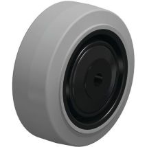Blickle - Wiel rubber EasyRoll - 80mm Ø, 140kg belastbaar, kogellager, grijs