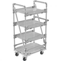 Hoge Aluminium Wagen 740x500x1360 Mm - 350 Kg, - Trilogiq