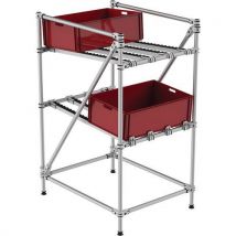 Mini-rack Picken Met Rollen Enkelzijdig 720x930x1370, - Trilogiq